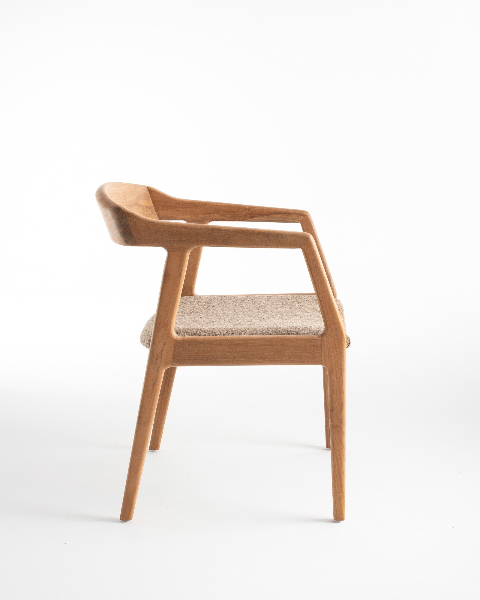 HENDRY DINING ARM CHAIR/ WALNUT/NATURAL Thumbnail